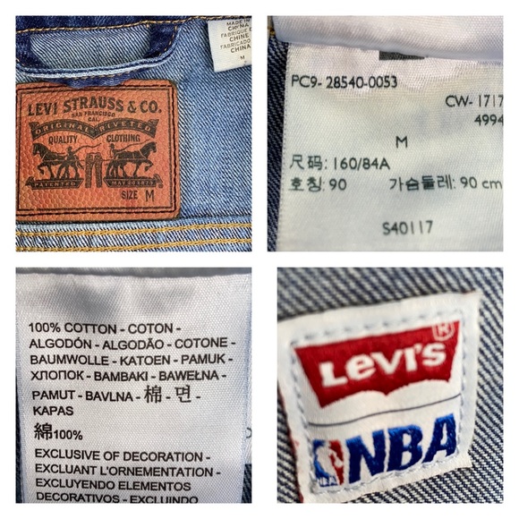 Levi's® NBA Denim Trucker Jacket Toronto Raptors - Picture 11 of 12